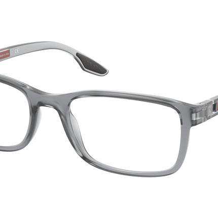 Prada Linea Rossa PS09OV Pillow Eyeglasses  14C1O1-Grey Transparent 55-145-19 - Color Map Grey
