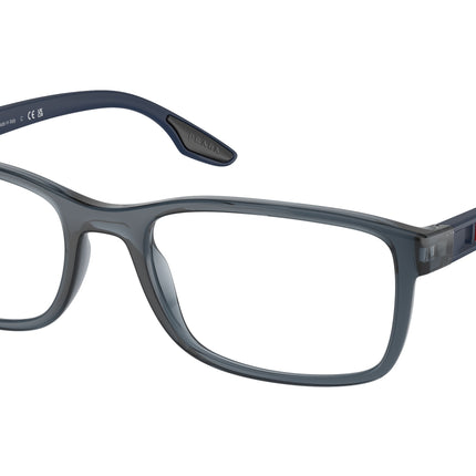 Prada Linea Rossa PS09OV Pillow Eyeglasses  CZH1O1-Crystal Blue 55-145-19 - Color Map Blue