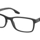 Prada Linea Rossa PS09OV Pillow Eyeglasses  UFK1O1-Grey Rubber 55-145-19 - Color Map Grey