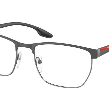 Prada Linea Rossa LIFESTYLE PS50LV Irregular Eyeglasses  12H1O1-Rubber Grey 55-145-19 - Color Map Grey