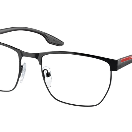 Prada Linea Rossa LIFESTYLE PS50LV Irregular Eyeglasses  1AB1O1-Black 55-145-19 - Color Map Black