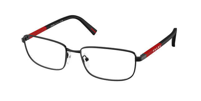 Prada Linea Rossa PS50SV Pillow Eyeglasses  1AB1O1-Black 57-145-17 - Color Map Black