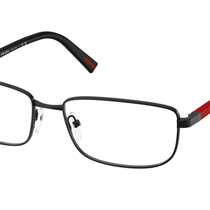 Prada Linea Rossa PS50SV Pillow Eyeglasses  1BO1O1-Matte Black 57-145-17 - Color Map Black