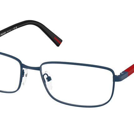 Prada Linea Rossa PS50SV Pillow Eyeglasses  TFY1O1-Matte Blue 57-145-17 - Color Map Blue