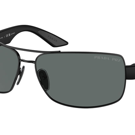 Prada Linea Rossa PS50ZS Pillow Sunglasses  1AB02G-Black 65-135-14 - Color Map Black