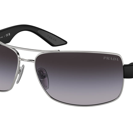 Prada Linea Rossa PS50ZS Pillow Sunglasses  1BC09U-Silver 65-135-14 - Color Map Silver