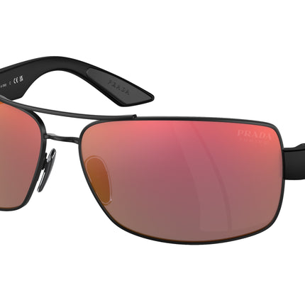 Prada Linea Rossa PS50ZS Pillow Sunglasses  1BO10A-Matte Black 65-135-14 - Color Map Black