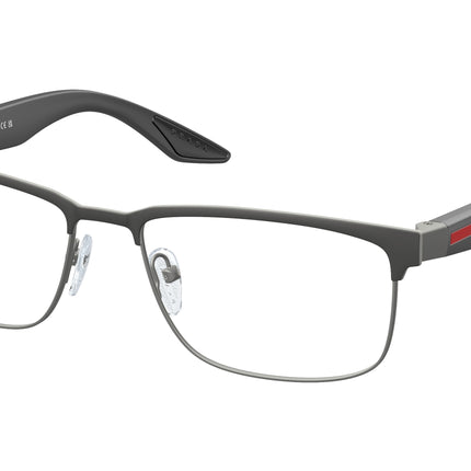 Prada Linea Rossa PS51PV Rectangle Eyeglasses  06P1O1-Grey Rubber 56-145-17 - Color Map Grey