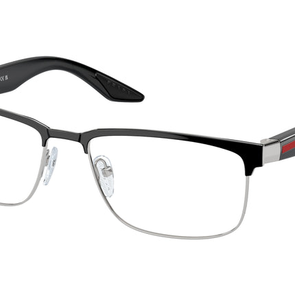 Prada Linea Rossa PS51PV Rectangle Eyeglasses  1AB1O1-Black 56-145-17 - Color Map Black