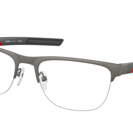 Prada Linea Rossa PS51QV Irregular Eyeglasses  19K1O1-Matte Grey 55-145-19 - Color Map Grey