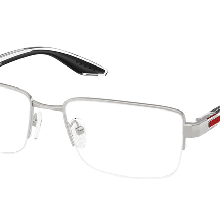 Prada Linea Rossa PS51SV Pillow Eyeglasses  1BC1O1-Silver 56-145-18 - Color Map Silver