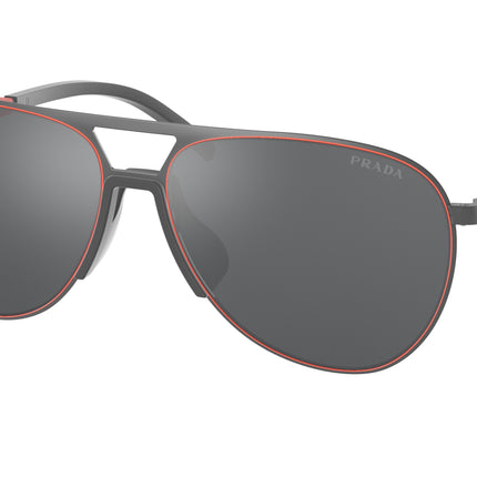 Prada Linea Rossa PS51XS Pilot Sunglasses  TWW09L-Matte Grey 59-145-15 - Color Map Grey