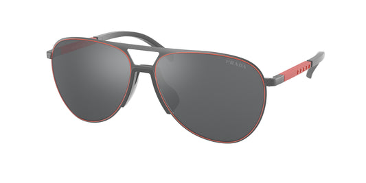 Prada Linea Rossa PS51XS Pilot Sunglasses  TWW09L-Matte Grey 59-145-15 - Color Map Grey