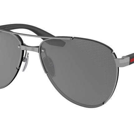 Prada Linea Rossa PS51YS Pilot Sunglasses  5AV07U-Matte Black 61-145-14 - Color Map Black