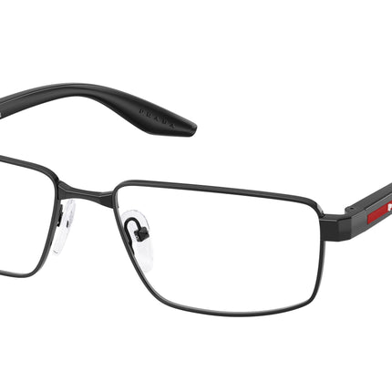 Prada Linea Rossa PS52RV Rectangle Eyeglasses  1AB1O1-Black 57-145-17 - Color Map Black