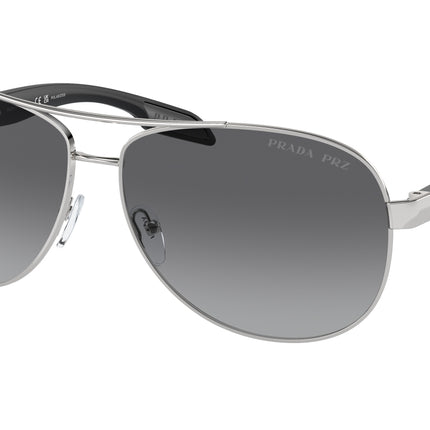 Prada Linea Rossa LIFESTYLE PS53PS Pilot Sunglasses  1BC5W1-Steel 62-135-14 - Color Map Grey