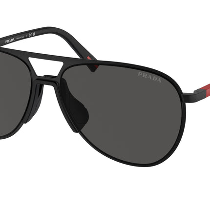 Prada Linea Rossa PS53ZS Pilot Sunglasses  1BO06F-Matte Black 59-145-15 - Color Map Black