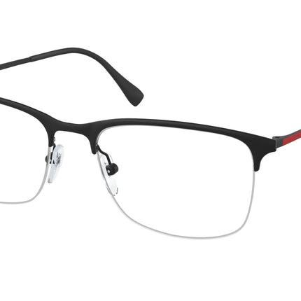 Prada Linea Rossa LIFESTYLE PS54IV Rectangle Eyeglasses  DG01O1-Rubber Black 55-145-18 - Color Map Black