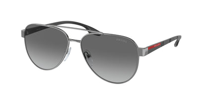 Prada Linea Rossa LIFESTYLE PS54TS Pilot Sunglasses  5AV3M1-Gunmetal 58-145-14 - Color Map Grey