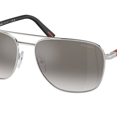 Prada Linea Rossa PS54ZS Oval Sunglasses  1BC02M-Silver 60-145-17 - Color Map Silver