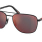 Prada Linea Rossa PS54ZS Oval Sunglasses  DG008F- 60-145-17 - Color Map Black