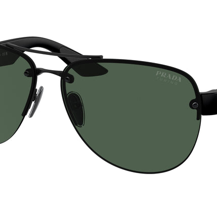 Prada Linea Rossa PS55YS Pilot Sunglasses  1BO06U-Matte Black 64-135-14 - Color Map Black