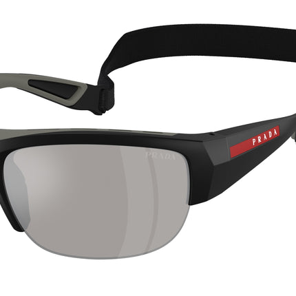 Prada Linea Rossa PSA01S Pillow Sunglasses  1BO05A-Nero Opaco 69-125-19 - Color Map Black