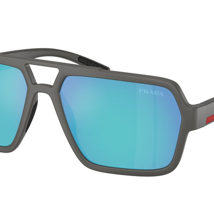 Prada Linea Rossa PSA06SF Pilot Sunglasses  16X08R-Grey Silver 59-145-16 - Color Map Grey