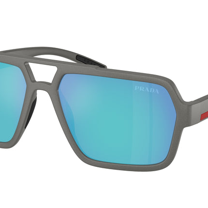 Prada Linea Rossa PSA06S Pilot Sunglasses  16X08R-Grey Silver 59-145-16 - Color Map Grey