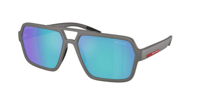 Prada Linea Rossa PSA06S Pilot Sunglasses  16X08R-Grey Silver 59-145-16 - Color Map Grey