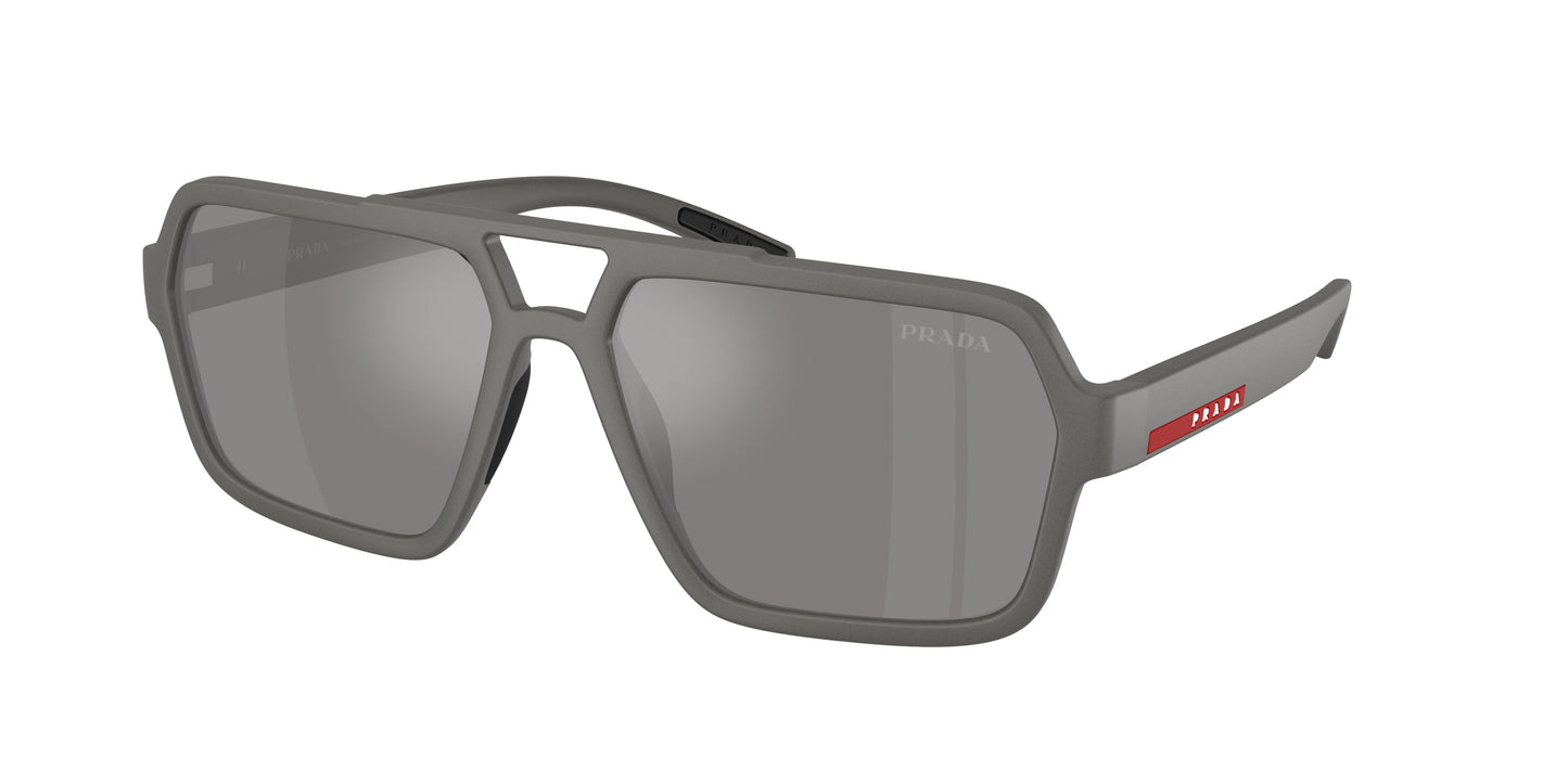 Prada Linea Rossa PSA06S Pilot Sunglasses  16X7W1-Grey Metal 59-145-16 - Color Map Grey