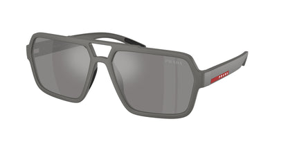 Prada Linea Rossa PSA06S Pilot Sunglasses  16X7W1-Grey Metal 59-145-16 - Color Map Grey