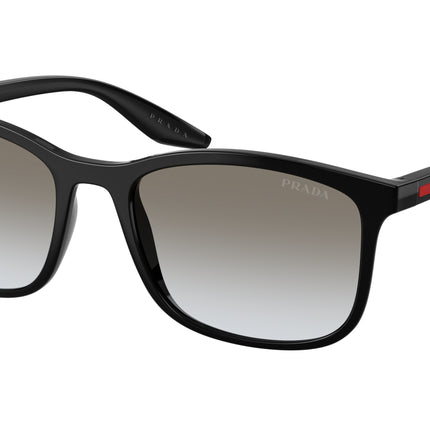 Prada Linea Rossa PSA08S Pillow Sunglasses  1AB0A7-Black 56-145-19 - Color Map Black
