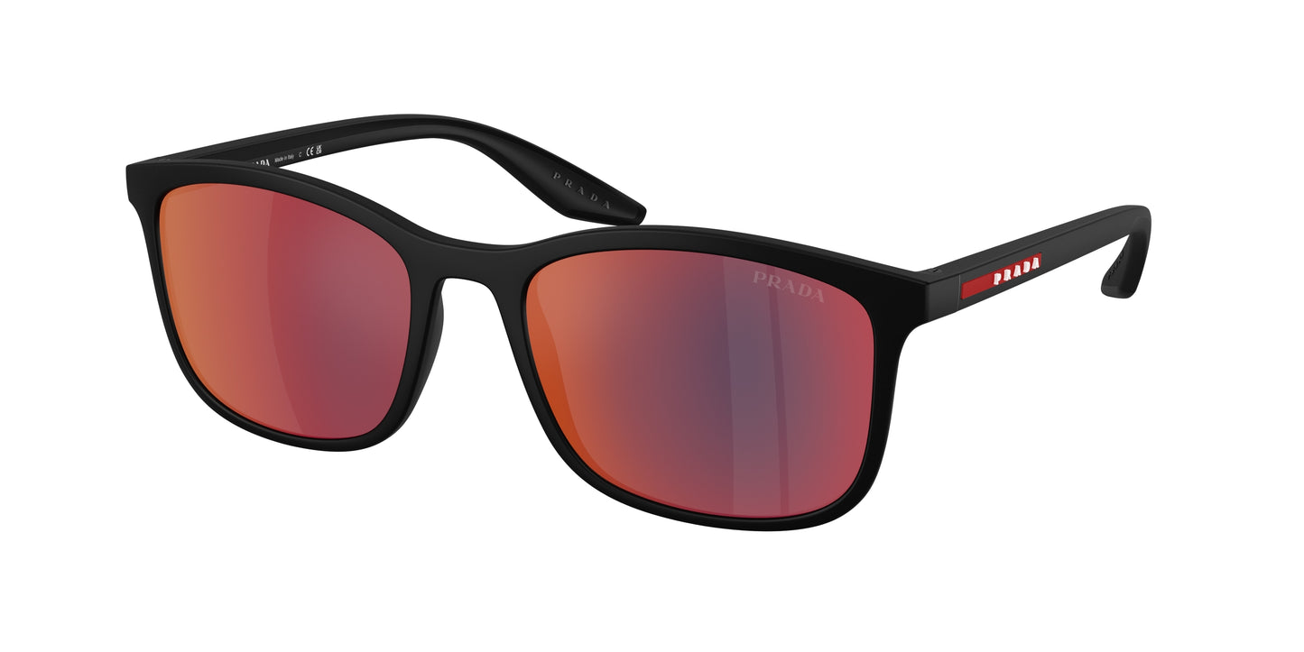 Prada Linea Rossa PSA08S Pillow Sunglasses  1BO08F-Matte Black 56-145-19 - Color Map Black