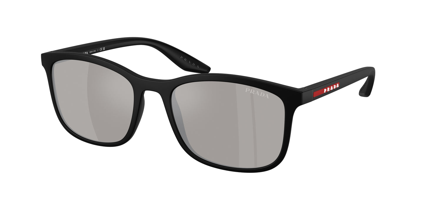 Prada Linea Rossa PSA08S Pillow Sunglasses  1BO2B0-Matte Black 56-145-19 - Color Map Black