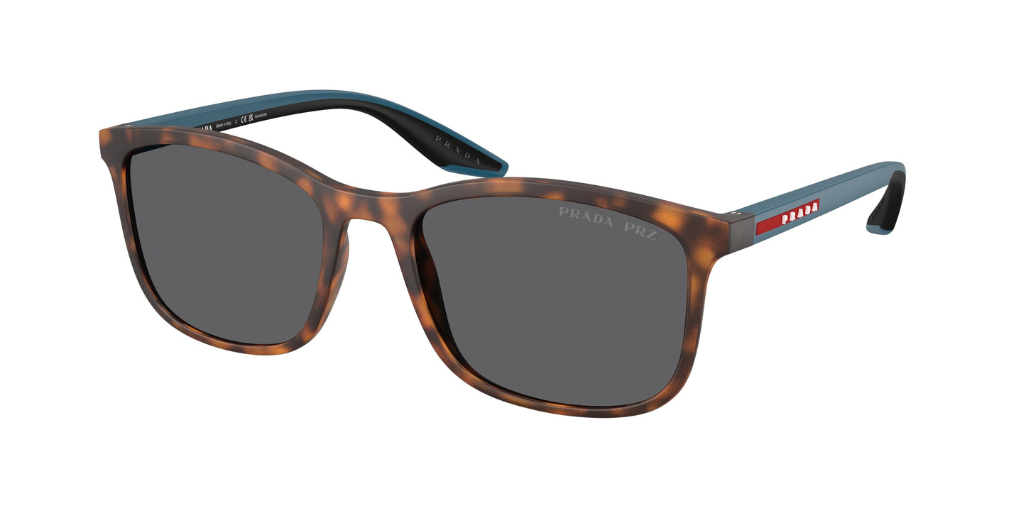 Prada Linea Rossa PSA08S Pillow Sunglasses  U61144-Havana Rubber 56-145-19 - Color Map Tortoise