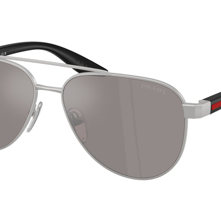 Prada Linea Rossa PSA52S Pilot Sunglasses  18X80I-Matte Grey 58-145-14 - Color Map Grey