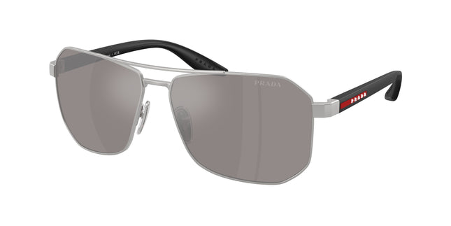 Prada Linea Rossa PSA53S Pilot Sunglasses  18X80I-Matte Champagne 62-145-14 - Color Map Brown