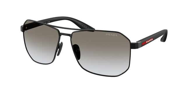 Prada Linea Rossa PSA53S Pilot Sunglasses  1BO5O0-Matte Black 62-145-14 - Color Map Black