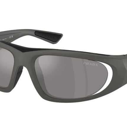 Prada Linea Rossa PSB03S Irregular Sunglasses  16X7W1-Metal Grey 58-125-16 - Color Map Grey