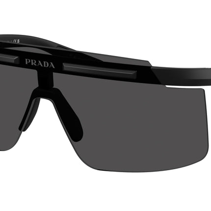 Prada Linea Rossa PSB06S Rectangle Sunglasses  1BO06F-Matte Black 0-130-140 - Color Map Black