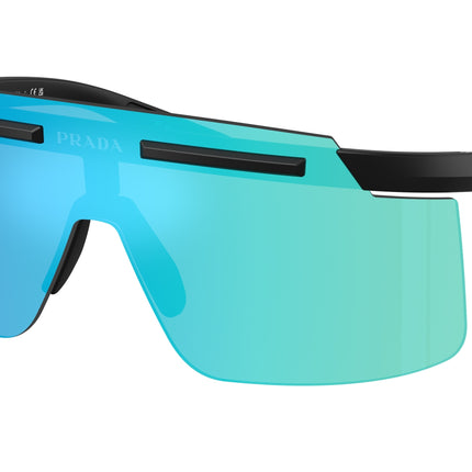 Prada Linea Rossa PSB06S Rectangle Sunglasses  1BO08R-Matte Black 0-130-140 - Color Map Black
