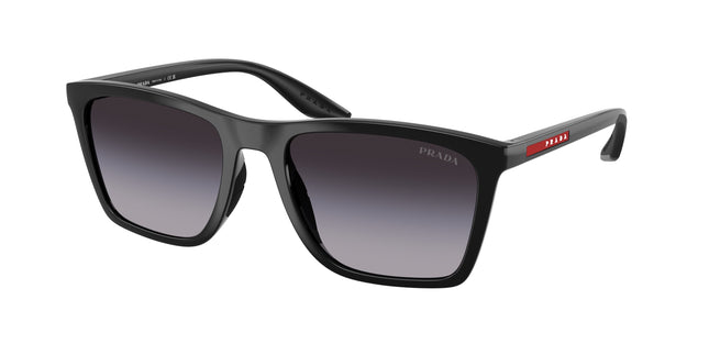 Prada Linea Rossa PSB08S Pillow Sunglasses  1AB09U-Black 56-145-19 - Color Map Black
