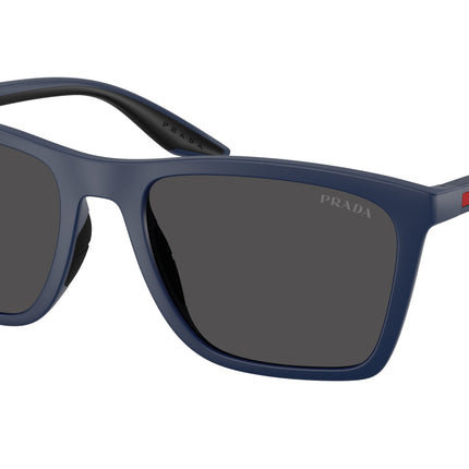 Prada Linea Rossa PSB08S Pillow Sunglasses  TFY06F-Matte Blue 56-145-19 - Color Map Blue
