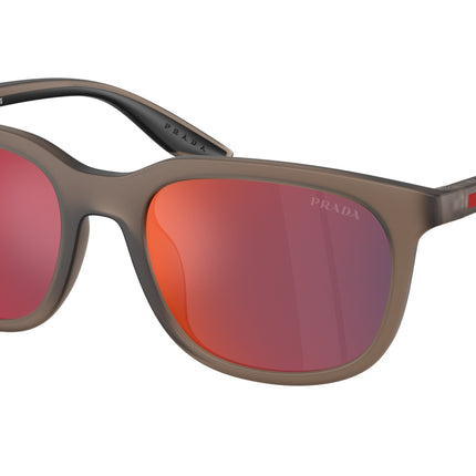 Prada Linea Rossa PSB09SU Pillow Sunglasses  29F21A-Frosted Brown 54-145-19 - Color Map Brown