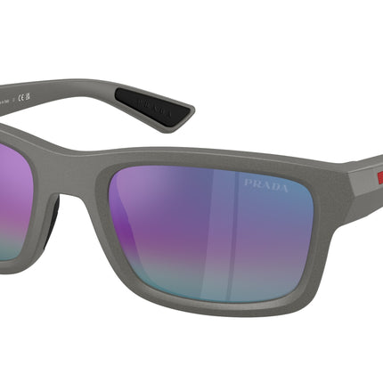 Prada Linea Rossa PSB10S Irregular Sunglasses  16X50Z-Silver Metal 54-145-21 - Color Map Silver