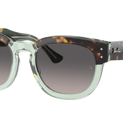 Ray-Ban MEGA HAWKEYE RB0298S Square Sunglasses  1376M3-Havana On Transparent Green 53-145-21 - Color Map Brown