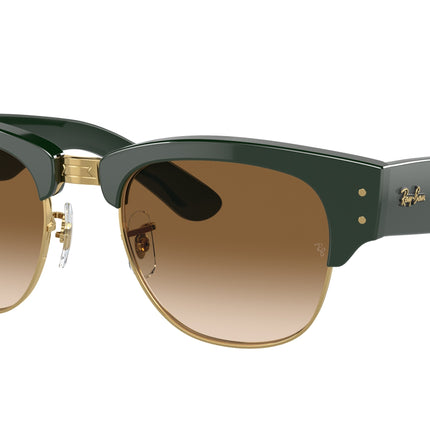Ray-Ban MEGA CLUBMASTER RB0316S Square Sunglasses  136851-Green On Gold 53-145-21 - Color Map Green