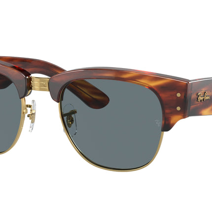 Ray-Ban MEGA CLUBMASTER RB0316S Square Sunglasses  954/3R-Striped Havana 53-145-21 - Color Map Brown