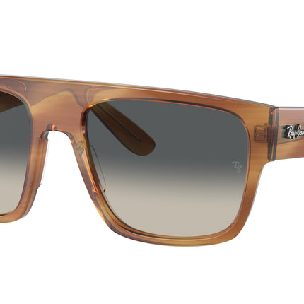 Ray-Ban DRIFTER RB0360S Square Sunglasses  140371-Striped Brown 57-145-20 - Color Map Tortoise